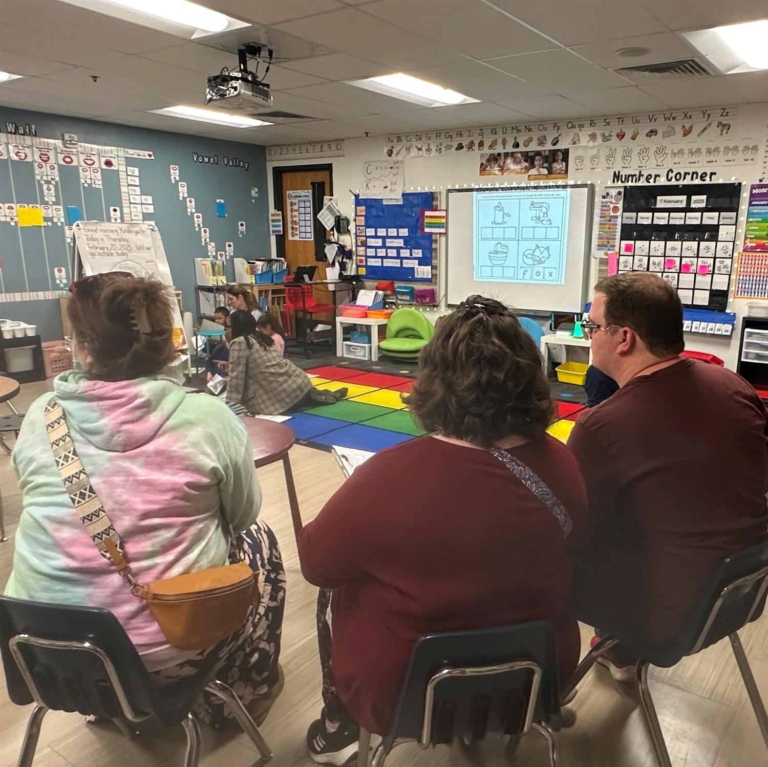  Parents observing teaching and learning at Arrowhead Elementary